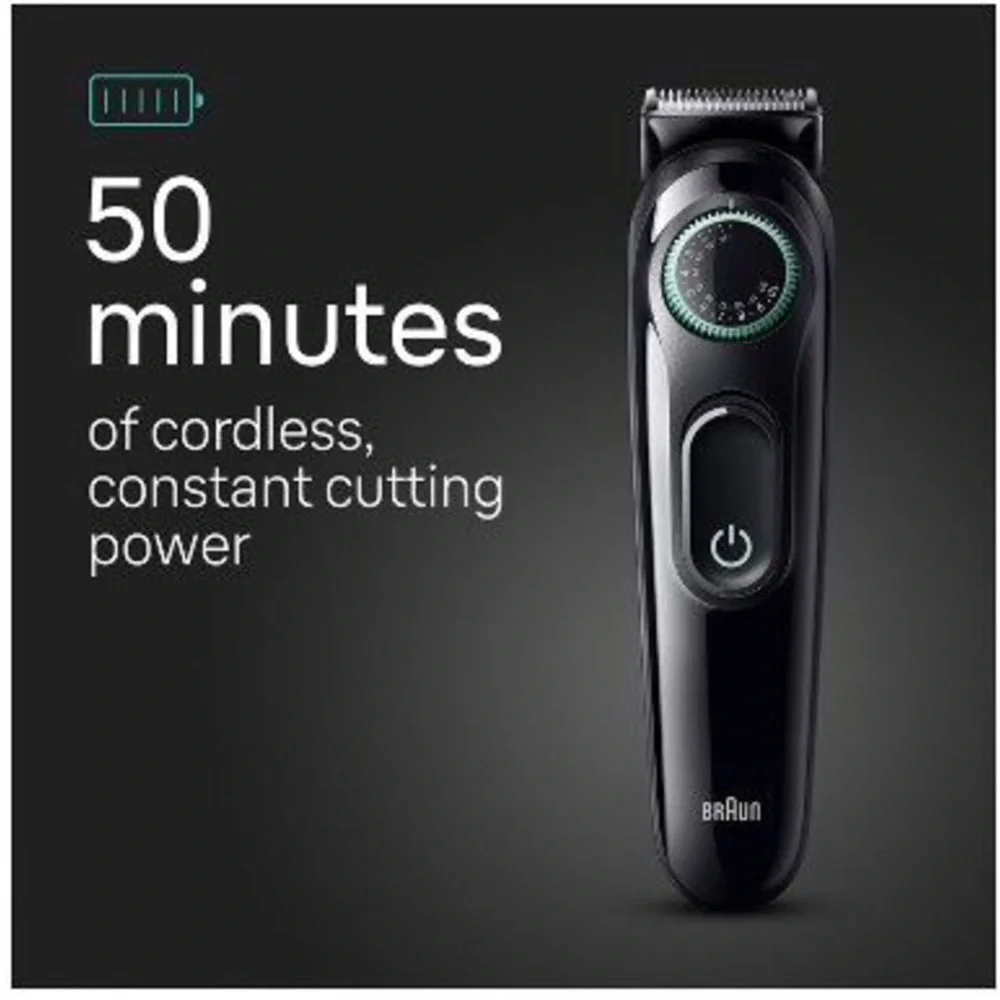 Braun Series 3 AiO3450 Rechargeable 5-in-1 Ear, Nose, Beard & Hair Trimmer
